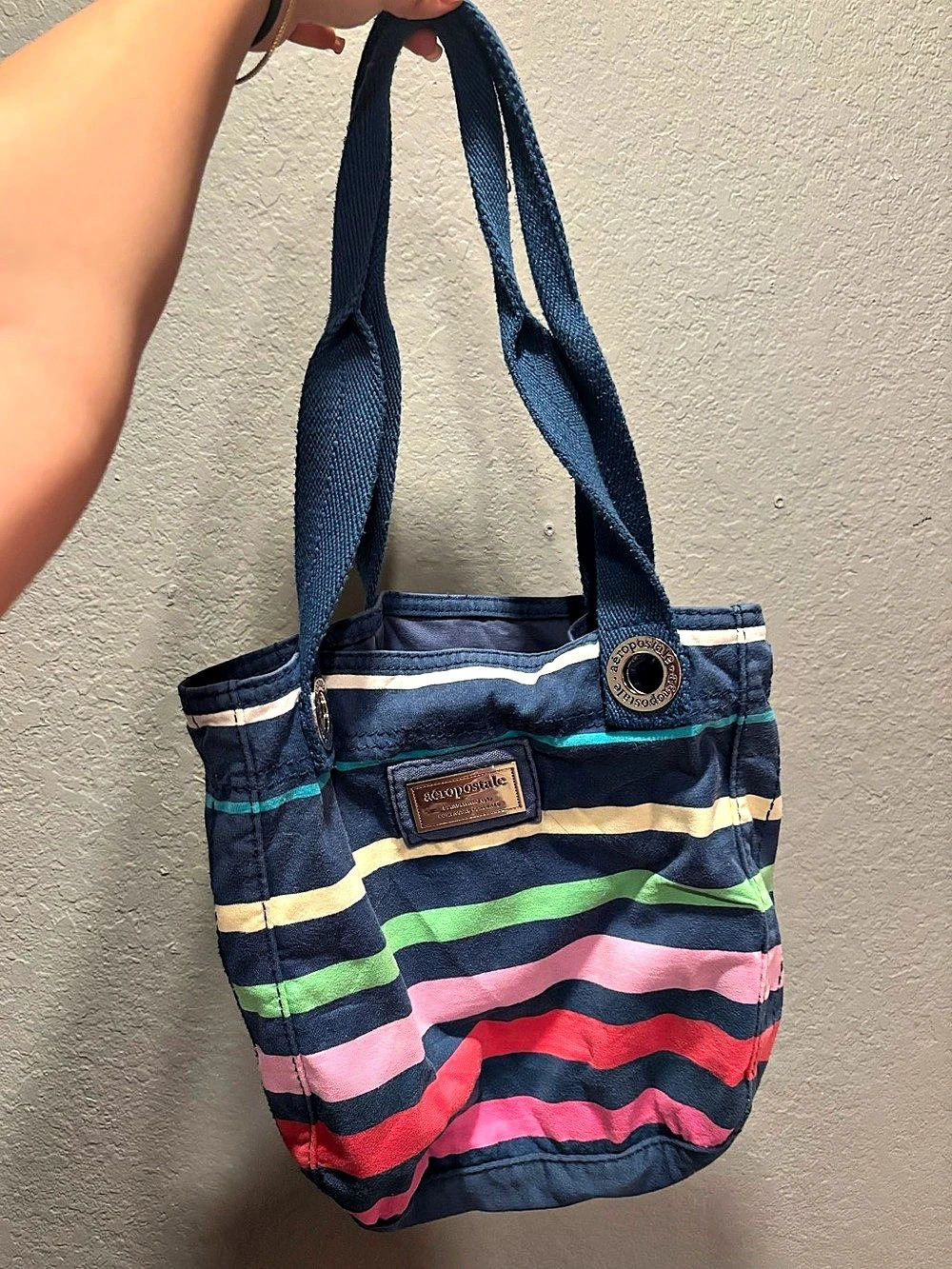 Aeropostle Shoulder Bag in Colored Stripes